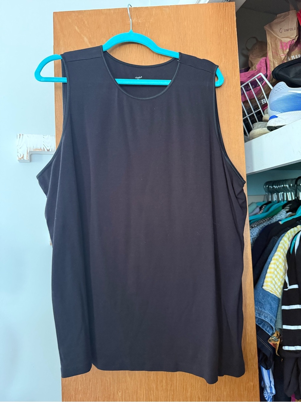 CJ Banks Black Sleeveless Tank Top